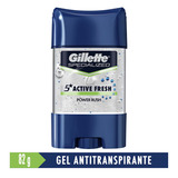 Gel Antitranspirante Gillette Power Rush 82 G Fragancia Neutro