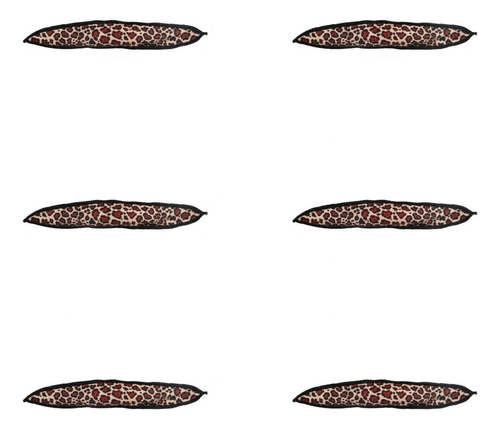 Rizos De Pelo Con Estampado De Leopardo, 6 Unidades, Esponja