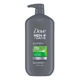 Dove Men+care Shampoo Acondicionador Cabello 2en1 Fresh+clea