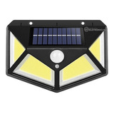 Luminária Solar 7w  C/ Sensor De Presença 3 Modo De Uso