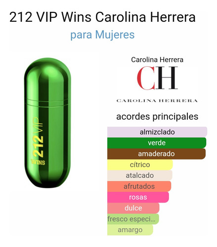 212 Vip Wins Carolina Herrera Edp 80 Ml