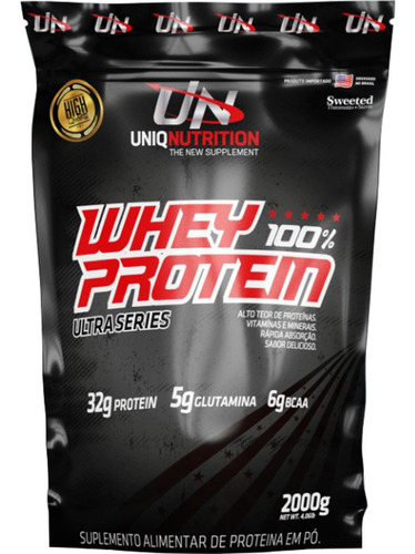 Whey Protein 100% Concentrado Wpc Uniq Nutrition (2 Quilos)