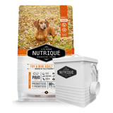 Nutrique Perro Adulto Toy & Mini  7+ X 3kg + Tacho De Regalo