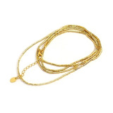 Collar Mostacilla Enchapado Oro 18k