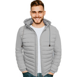 Chaqueta Acolchada Para Hombre Con Capota En Algodon 