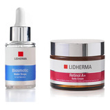 Kit Retinol A+ Daily Cream + Biosmotic Water Drops Lidherma 