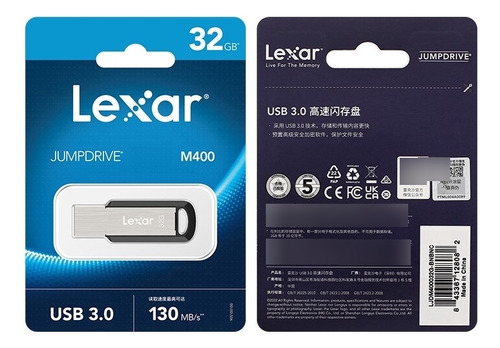 Pendrive Lexar  32gb 130mb/s Jumpdrive M400