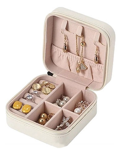 Organizador Joyas Estuche Joyero Aretes Anillos Viaje