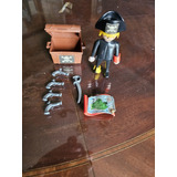 Antiguo Playmobil Pirata Con Cofre