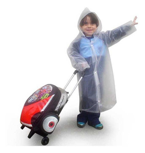 Capa De Chuva Laminado Pvc Transparente Infantil