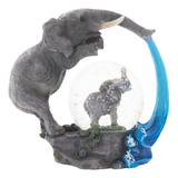 Elefante Baño Divertido Figura 45mm Brillo Nieve Globo Decor