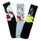 Calcetas Looney Tunes: Silvestre, Bugs Bunny, Pato Lucas