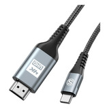 Cable Usb C A Hdmi 6.6 Pies, [4k, Alta Velocidad], Cable Usb