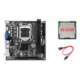 Placa Madre H61s (h61) Lga1155+cpu I3 2120+ Soporte De Kit D