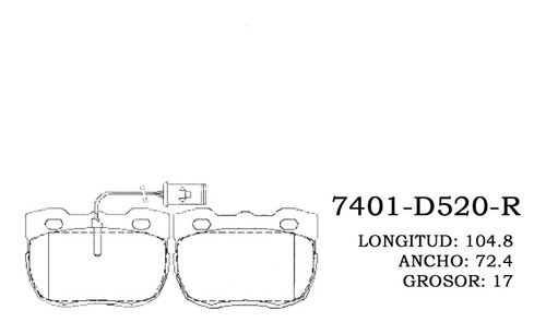 Pastilla De Freno Delantera Land Rover Land Rover 90-91 7401 Foto 2