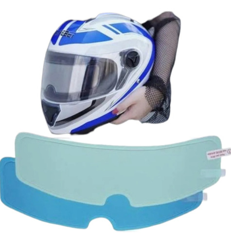 Mica Antilluvia Antiempañante Casco De Motocicleta Universal