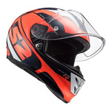 Casco Ls2 Integral Arrow F323 Naranja Sting Stinger Motos