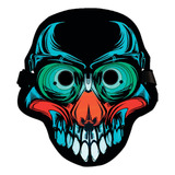 Máscara Led Rave Skull Ghoulish Productions Color Multicolor