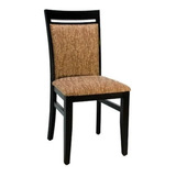 Silla Madera Guatambu Respaldo Tapizado Chenille Comedor 