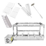 Gira Grill Kit Inox C/ 5 Espetos Mais Acessórios J5