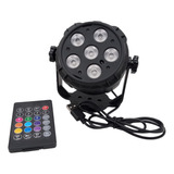 Mini Flash Luz 6 Led Rgb Con Control Remoto