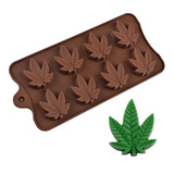 Forma Molde Silicone Cannabis Erva Chocolate Biscuit