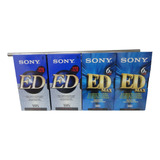 Lote Com 4 Fitas Vhs Sony # Modelo Ed T-120 # Lacradas