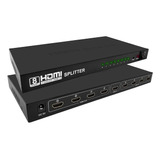 Splitter Hdmi 1x8 Bocas 1.4v 3d Con Fuente 1in 8out Lcd Led