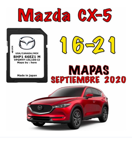 Mapas Mazda Gps Tarjeta De Navegación Mazda Cx-5 2014 -2021