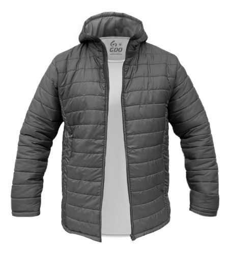 Campera Inflable Flexin Super Abrigada Con Capucha Bolsillos