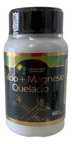 Calcio + Magnesio Quelado 60 Cápsulas 500mg