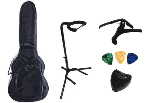 Capa Luxo Violão, Guitarra Ou Baixo Modelo Ch.+ 4 Acessórios