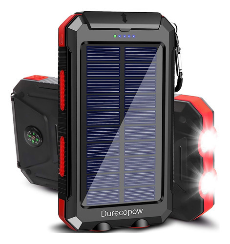 Cargador Solar  20000 Mah  Portatil  Para Exteriores  Imperm