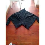 Sweater Poulover Talle M Negro Campera Lana Hombros Caidos