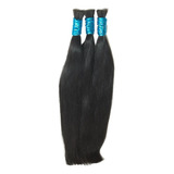 Cabelo Humano Liso Natural 40cm 150gr Imediato Cor Castanho