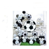 Set Decoracion Cumpleaños Futbol Globos + Pendon De Pelota 