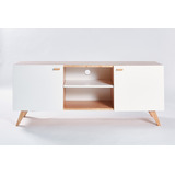 Mesa Tv Mueble Rack Moderno Escadinavo Puertas Shape Calidad