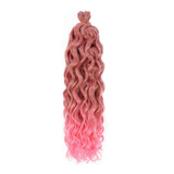 Extensiones De Cabello Trenzadas Ocean Wave Crochet Trenzas