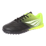 Zapatilla Baby Futbol Negro/verde Art. 8pg22892bkgreen