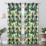 Wistown Cortinas Opacas Con Hojas De Palma Tropicales Y Flor