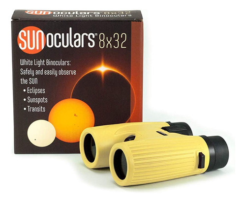 Lunt Solar Systems - Sunoculares Amarillos De Aumento De 8 X