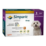 Antipulgas Simparic 10mg 2,5 A 5kg - Kit Com 3 Comprimidos