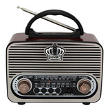 Rádio Retrô Am Fm Usb Bluetooth Mp3 Vintage - 3179