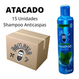 Shampoo Anti Caspa Atacado 15 Unidades 3 Em 1 Mentol