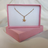 Collar De Estrella De Mar Chapado En Oro De 24k