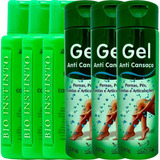 Kit 3 Gel Detonador Com 21 Ervas + 3 Gel Anti Cansaço Pernas