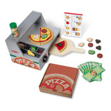 Melissa & Doug Top & Bake Juego De Madera De Pizza (41 Pzs)