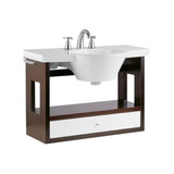 Vanitory Baño Ferrum Marina Colgante Wengue Bacha 85 Cm