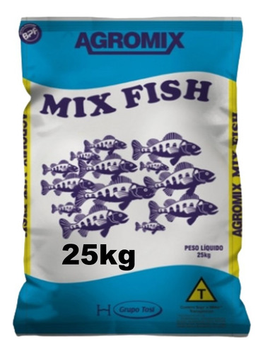 Ração Para Peixe Mix Fish 40% Alevinos Inicial De 10 A 30g