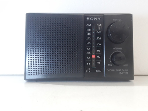 Rádio Am E Fm Sony Icf-18 Original Funcionando. 